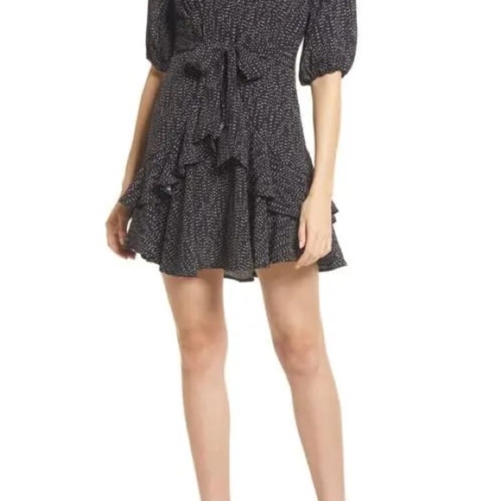 NEW! Chelsea28 Puff Sleeve Tiered Minidress